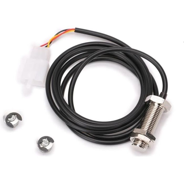 1 * câble de capteur + 2 * magnétique fer moto numérique ATV odomètre compteur de vitesse tachymètre capteur moto accessoires pièc