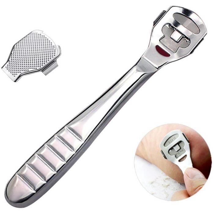 Coupe Cors Callosité Pied Inox ,10 Lames, 1 rape Stérilisable