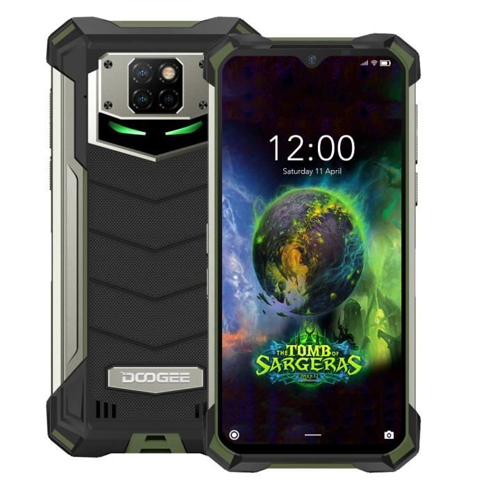 Smartphone DOOGEE S88 Pro IP68 Étanche 10000mAh Batterie 6Go 128Go Écran 6.3\