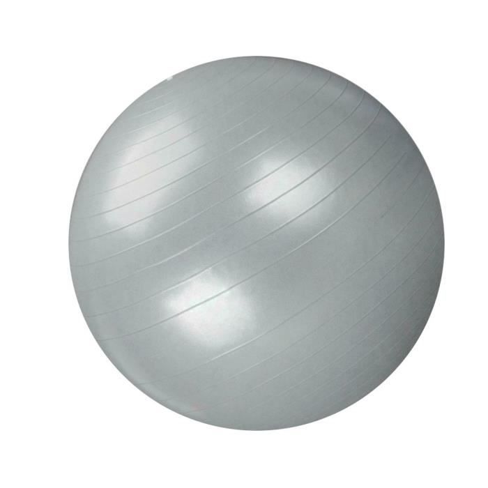 Ballon de gymnastique/ fitness anti-éclatement D. 65 cm en PVC (Gris) - D-Work