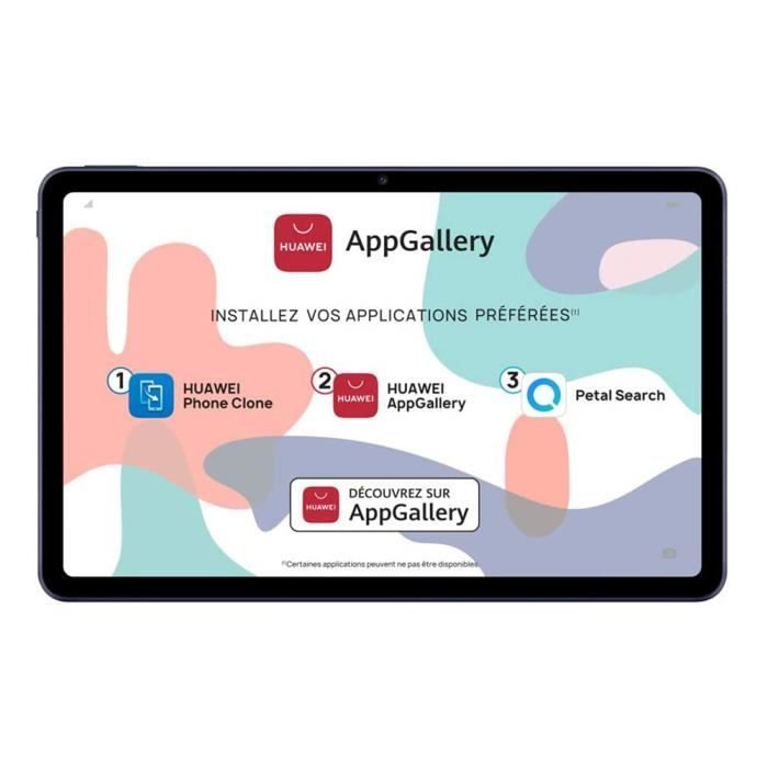 Huawei MatePad Tablette WiFi Gris 4 Go + 64 Go 10,4 pouces Ecran 2K Kirin 820 Processeur Batterie grande capacité de 7250 mAh HMS