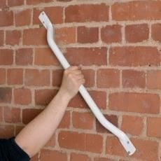 Barre d appui blanche en acier Disponible en 2 tailles: 44,5cm et 71,5cm