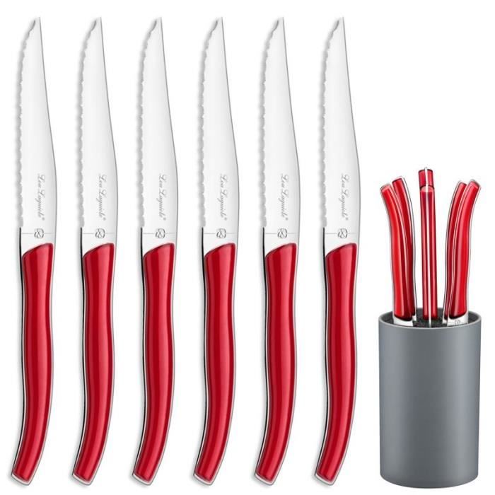 Star - Bloc 6 couteaux steak Rouge