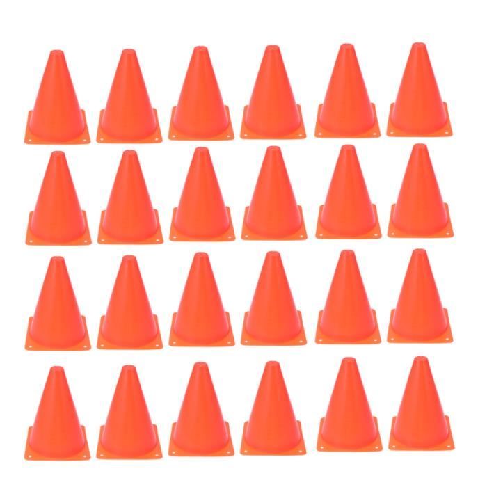 24 Pcs Roadblock Cone Sports Mini Cônes De Trafic Équipement D'entraînement Soccer pour Entraînement Patinage ROLLER IN LINE