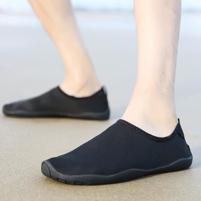 Homme Chaussures de randonnée natation plage aquatiques Pieds nus Aqua à séchage rapide Noir 42