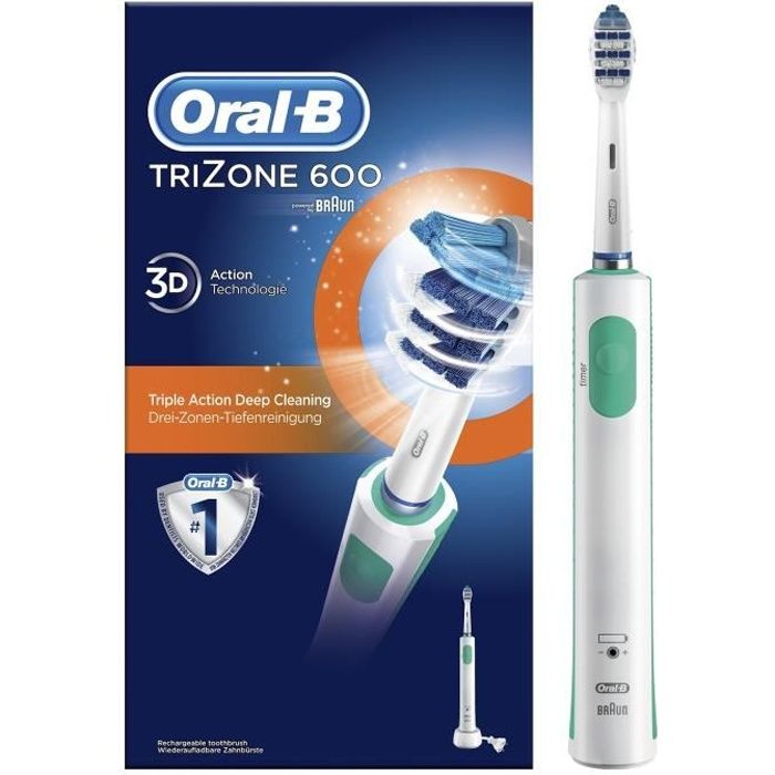 Oral-B TriZone 600 Brosse à dents électrique rechargeable par BRAUN