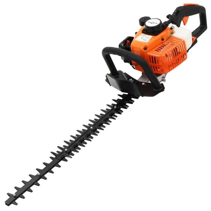 4841Maison- Nouveau Taille haies thermique Taille-haie à essence 722 mm Orange et noir
