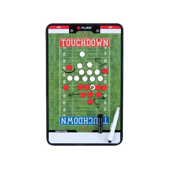 PURE2IMPROVE Coachboard Football américain - Vert/Blanc