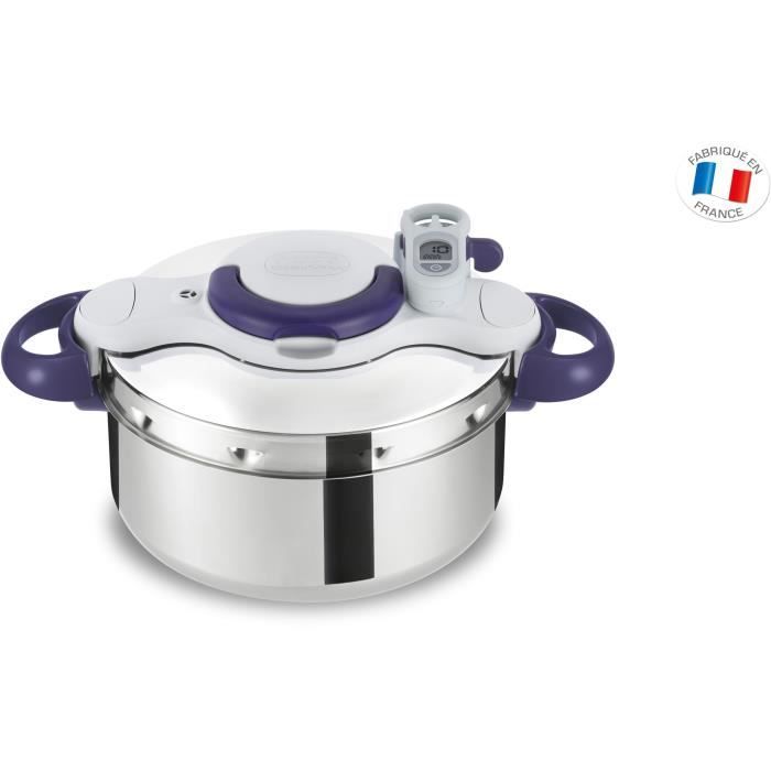 SEB P4620600 Autocuiseur Cocotte-minute Faitout CLIPSO MINUT PERFECT - 4,5 L - Tous feux dont induction - Fabrication française