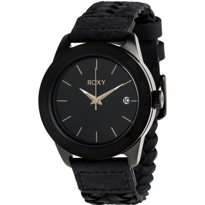 ROXY Kai Leather Montre Femme - Taille Unique - NOIR