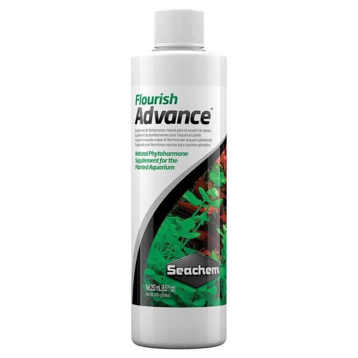 Seachem Flourish Advance 250 ml engrais C/fitormoni douce Aquarium plantes, - 075377