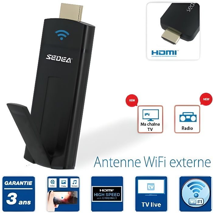 SEDEACAST 2 clé HDMI multimédia WiFi