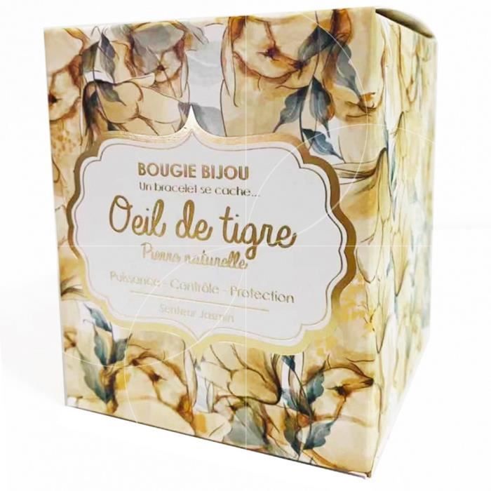Stella Green - Bougie Bijou Oeil de tigre