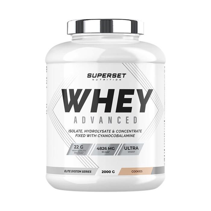 100% WHEY PROTEINE ADVANCED (2kg) | Whey protéine | Cookies | Superset Nutrition