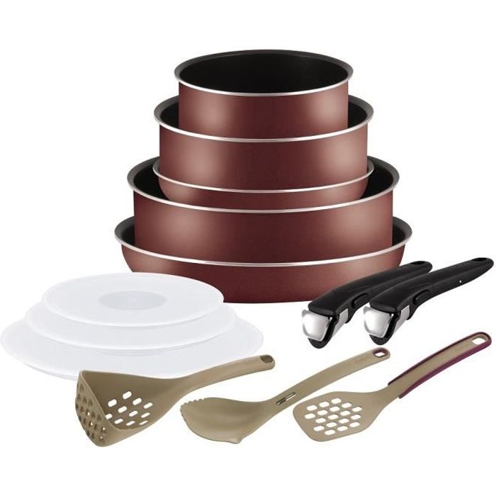 TÉFAL - SET 12 PIÈCES ESSENTIAL INGÉNIO - L2099002
