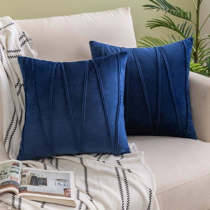 Housse De Coussin Décorative 45x45 - Orange - Polyester - Neuve Sans Emballage