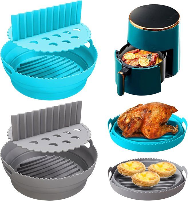 Accessoires Friteuse Air Ninja Accessoires En Silicone Pour Friteuse à Air Ninja Foodi Max - 2 Paniers, Support, Brochettes, Papier