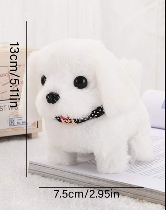 Meilleurs prix pour Peluche -YIBUJIAZU-Support de chien électrique en peluche pour enfants, petit support de- jouets cadeaux de Noël pour enfants