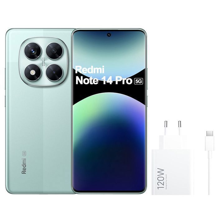 Xiaomi Redmi Note 14 Pro 5G 12 Go 512 Go Vert Avec Original Chargeur Xiaomi 120 W Xiaomi Redmi Note 14 Pro 5G 12 Go 512 Go Vert Avec Original Chargeur Xiaomi 120 W