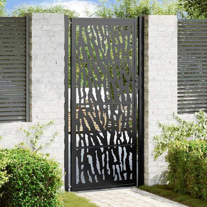 VIDAXL Portail de jardin acier 105x205 cm