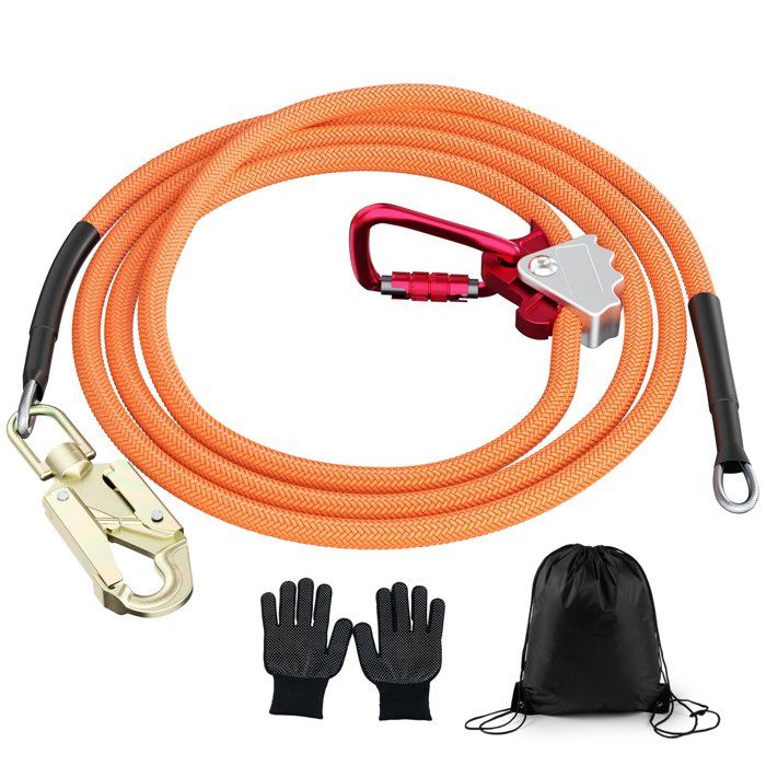 Cordon Réglable Avec Mousqueton – 5 M, Orange, Pour Tente, Auvent, Sacs, Sécurisation Rapide