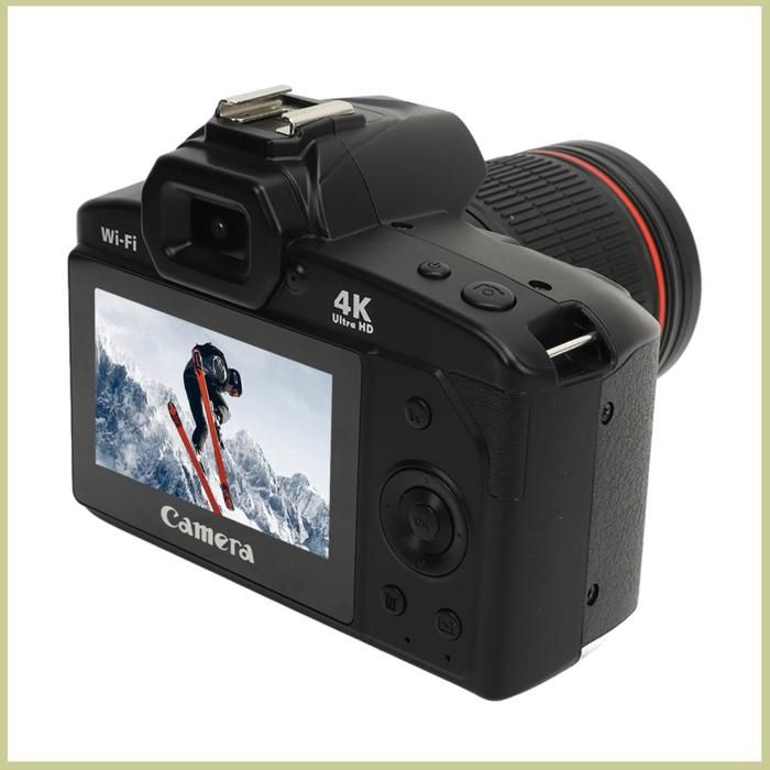 Caméra Numérique de Nuit 4K 64MP avec écran IPS 3IN Zoom Numérique 16x Grand Angle de 120 Degrés Wifi et Lumière Rempli
