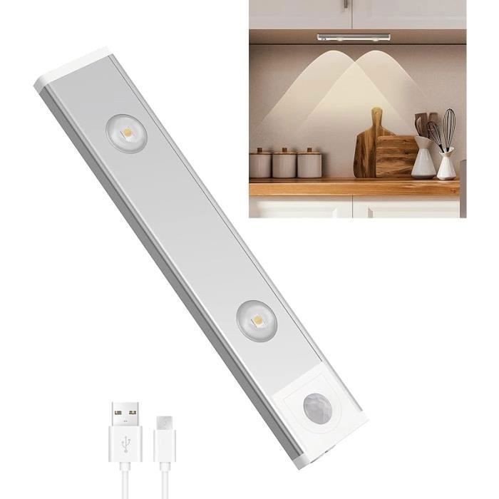 Lampe de Placard LED Dtecteur de mouvement - 3 couleurs - Rechargeable USB Blanc Blanc ECLAIRAGE DE MEUBLE