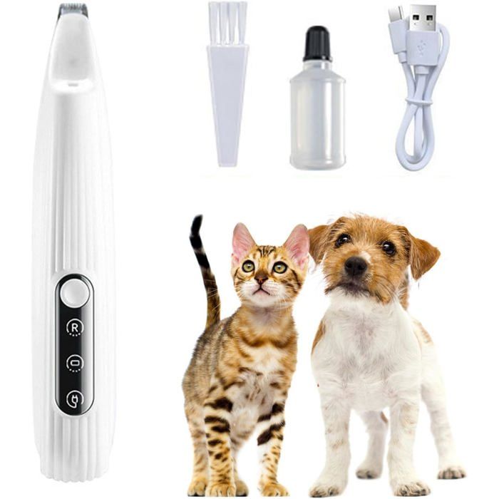 Comparer les prix de Tondeuse Chien avec Lumières LEDSilencieuse Tondeuse pour ChiensChatsRechargeable Tondeuse ChatTondeuse à Pattes de ChienRasoir