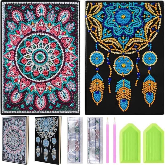 VETPW DIY 5D Mandala Diamant Peinture Trousse - Boîte De Rangement Strass Exquise