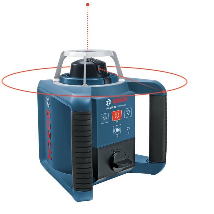 Laser Rotatif Bosch Professional GRL 300 HV Portée 300 IP54 Précision +/ 3 mm
