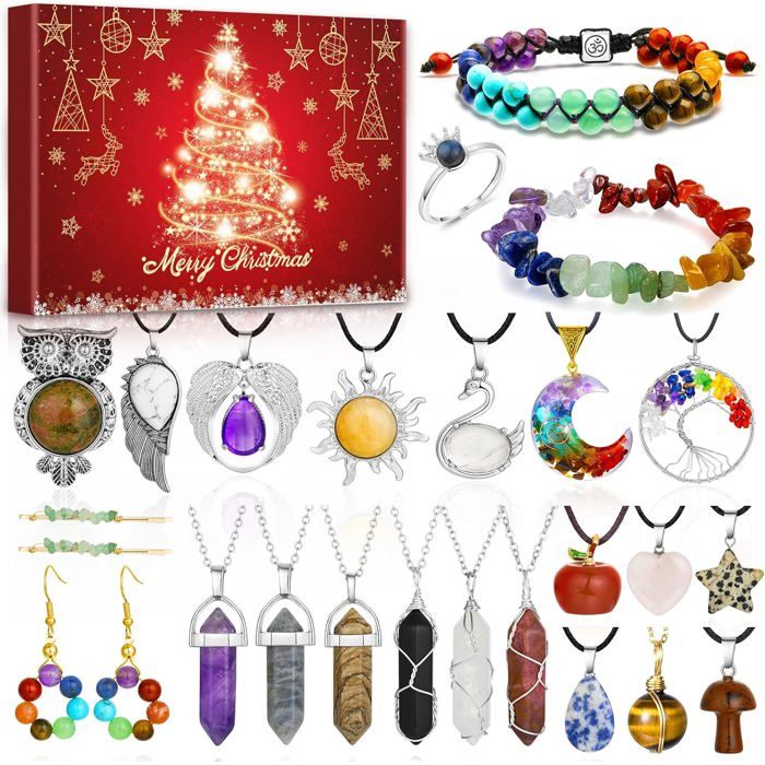 Calendrier de l'Avent Pour Enfants MARSEE - 24 Bracelets DIY - Compte à Rebours de Noël