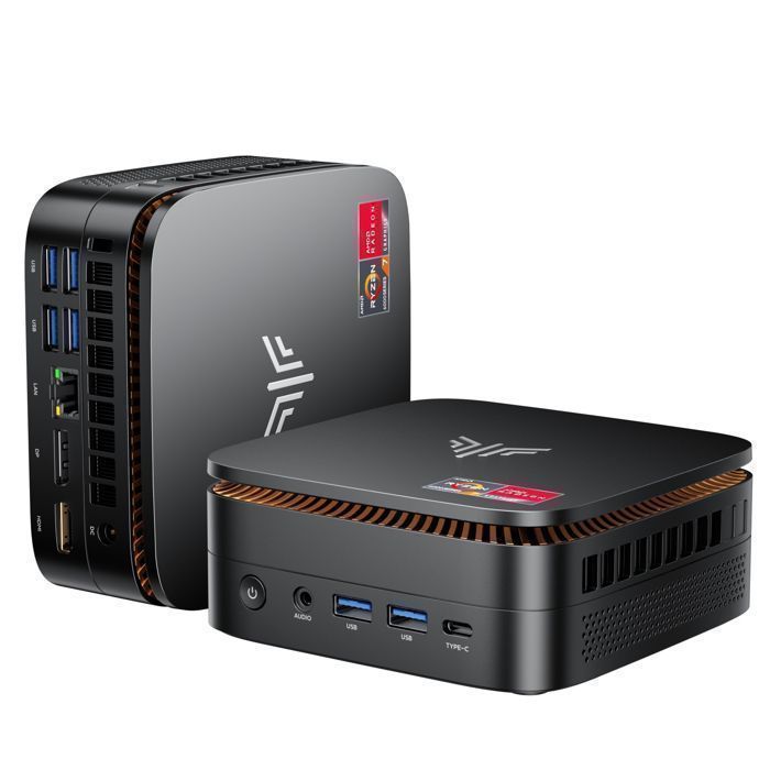 NiPoGi Mini PC Gaming ΑΜD Ryzen 7 6800HX(8C/16T, jusqu'à 4,7GHz), 32Go DDR5 6400MHz/ 1To NVMe PCIe3.0 SSD,WiFi6/BT5.2