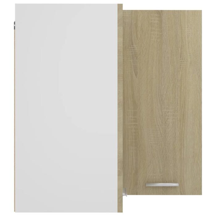 Moderne Placard dangle suspendue Lyon SWEETY Armoire base de cuisine Chêne Sonoma 57x57x60 cm bois dingénierie BB1245