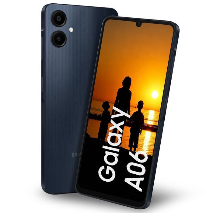 SAMSUNG Galaxy A06 4G Dual SIM Noir 4+64 Go Smartphone - Version Moyen-Orient (Compatible avec la France la Suède etc.）