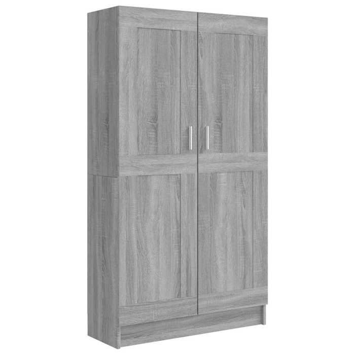 Meuble de Rangement Bibliothèque MODERNE Sonoma gris 825x305x150 cm Bois dingénierie B1665
