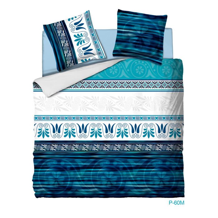 Ensemble parure de draps 6 pcs - UMBERTO RAVELLI - Reve Marin - Microfibre Nano - Douce Nuit - 240x300 cm