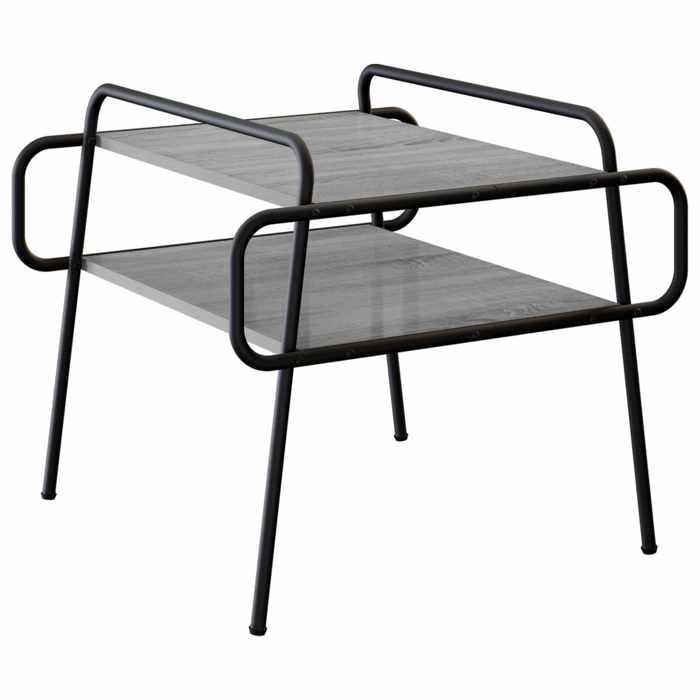 Nouveau Table basse Sonoma gris 50 x 50 x 51 cm Bois dingénierie poids:5.6 kg_12862