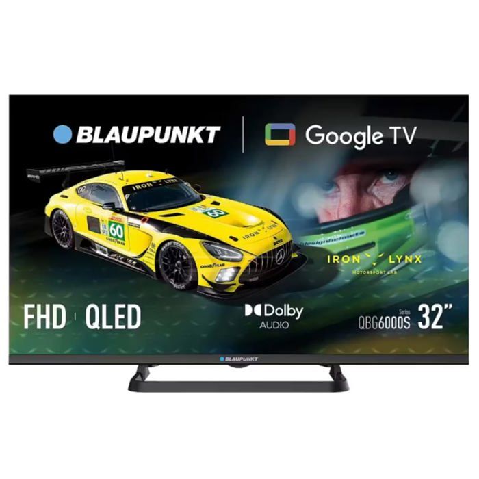 Téléviseur QLED noir Blaupunkt 32 pouces Full HD 1080p (1980 x 1080) Google TV Wi‑Fi intégré (WiFi 5)