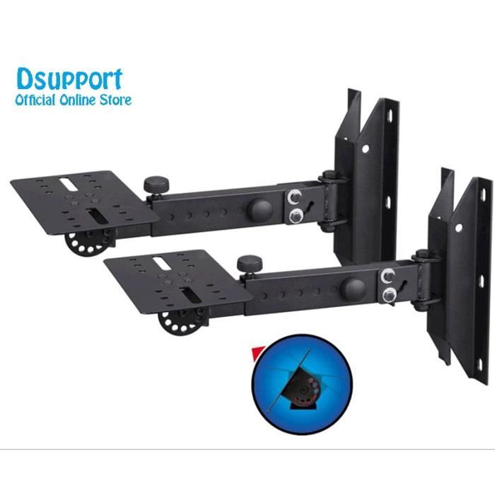 Supports Enceintes My Wall HS31L - Hauteur Réglable 26-40cm - Charge 15kg - Lot De 2 - Inclinables