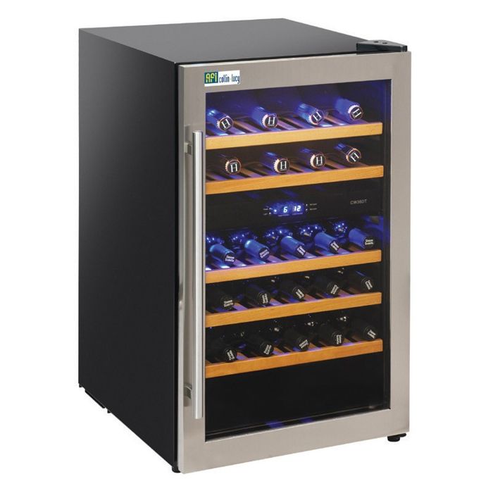 Cave à Vin Porte Vitrée 38 Bouteilles AFI Collin Lucy Cdiscount