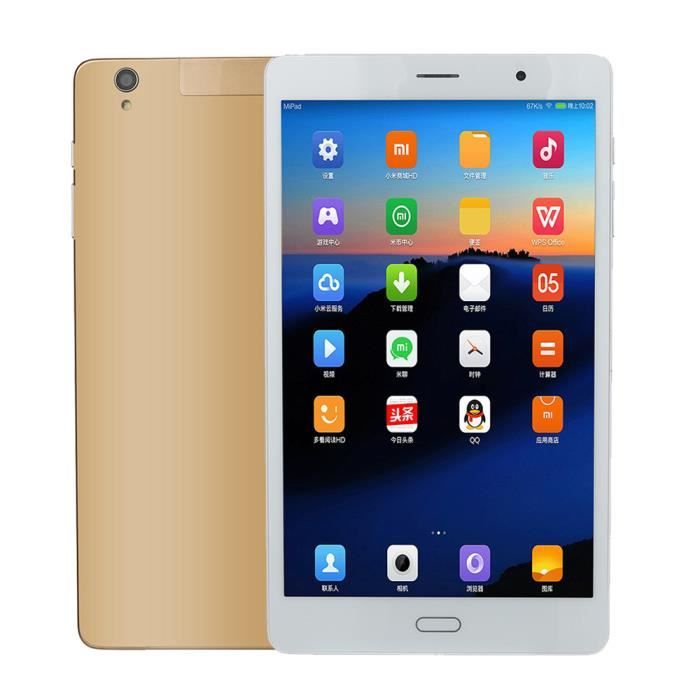 Tablette Bluetooth Bluetooth de 64 Go à 8800 mAh Tablette Phablet pour écran HD à dix appel pour jouer à surfer sur Internet Tablette PC Ordinateur 10 pouces 