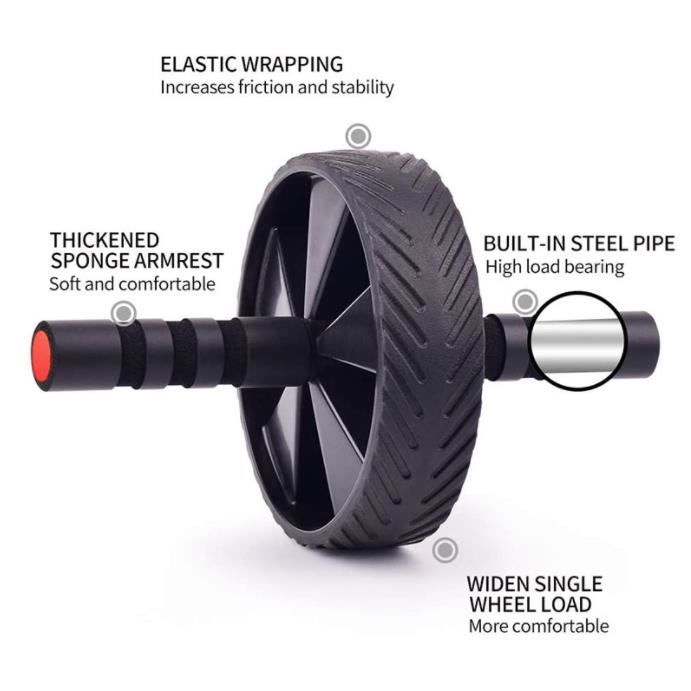 Details about   roue abdominale convertible musculation ab roller wheel fitness exercice sport 