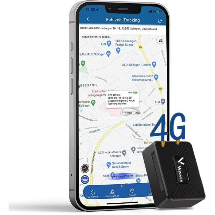 4G Mini Traceur GPS sans Abonnement pour  Enfant-Sac-Elder-Valurable-Voiture-Portefeuille Mini GPS Tracker Suivi en  Temps Réel [159] - Cdiscount Auto