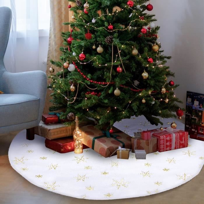 Jupe De Sapin De Noël, Tapis Sapin Noël Blanc, Pieds De Sapin De Noël