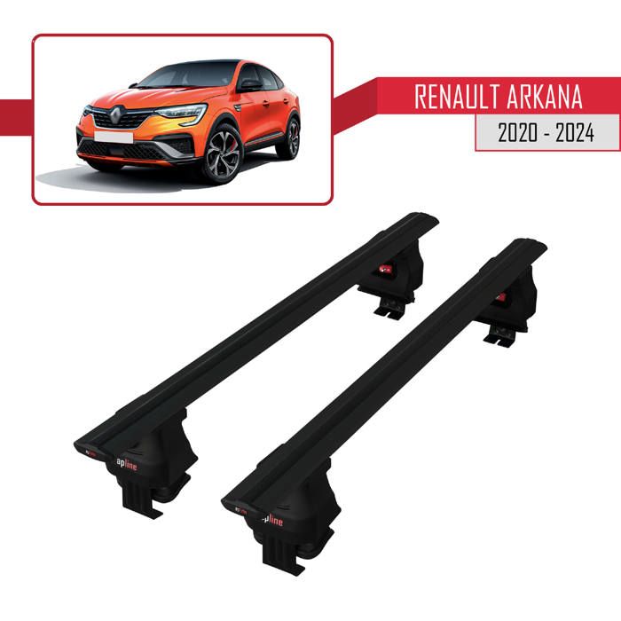 Compatible avec Renault Arkana 2020-2023 Barres de Toit ACE-4 Railing Porte-Bagages de voiture - Noir
