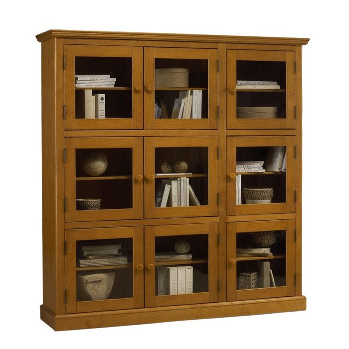 Bibliothèque Vitrine 9 Portes Vitrées Pin Miel Style Anglais L 163 H 170 P 37 cm - L 163 x l 37 x H 170 cm Bibliothèque Vitrine 9 Portes Vitrées Pin Miel Style Anglais L 163 H 170 P 37 cm - L 163 x l 37 x H 170 cm