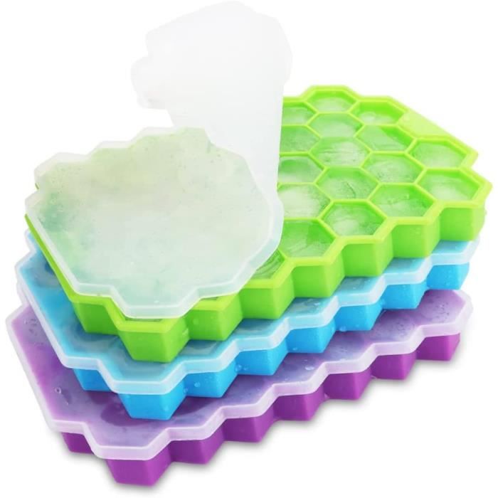 Bac à Glacon Bleu, Bacs à Glaçons Silicone Peu Encombrant Avec