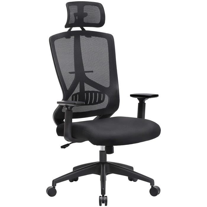 SONGMICS Fauteuil gamer, Fauteuil de bureau, Chaise, Siège, avec