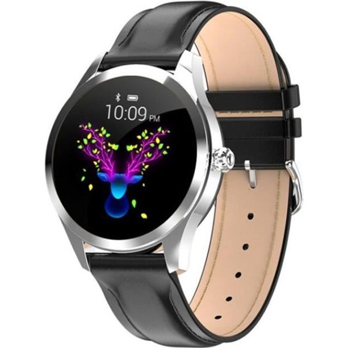 Cuir Montre Connect e Femmes Homme Enfant Bracelet Connect Cardio