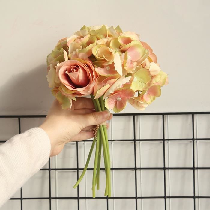 Peinture A Lhuile Gamme Rose Hydrangea Bouquet De Fleurs Bouquet Accueil Fête De Mariage Cadeau Déco Hqj90125574d672